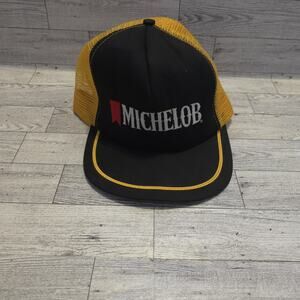 Vintage‎ USA MADE Michelob Beer Trucker Hat Snapback Cap OSFM